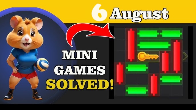 Hamster Kombat Key Mini Game August 6 Today Solution
